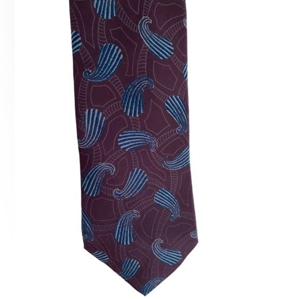Vintage Brandini men’s purple/blue silk necktie